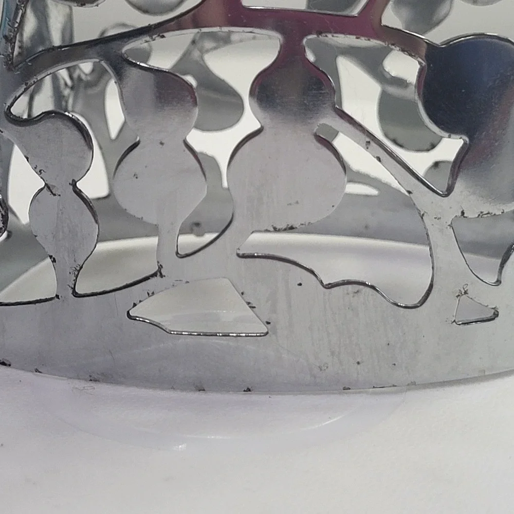 Bath & Body Works Soap Sleeve Silver Leaf Botanical Decorative Holder